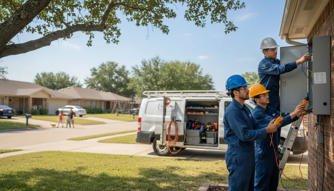 Certified electrician providing emergency electrical services in Minco, OK